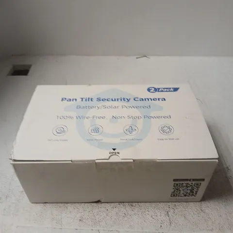 PAN TILT SECURITY CAMERA – BATTERY/SOLAR POWERED, BOXED