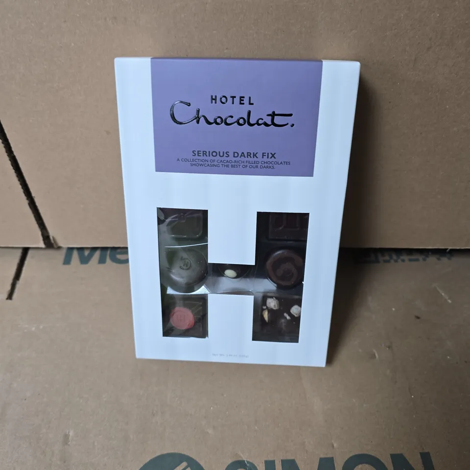 HOTEL CHOCOLAT SERIOUS DARK FIX – DARK CHOCOLATES GIFT BOX - BB MAY 2026
