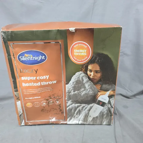 SILENTNIGHT LUXURY SUPER COSY HEATED THROW - 120 X 160CM 