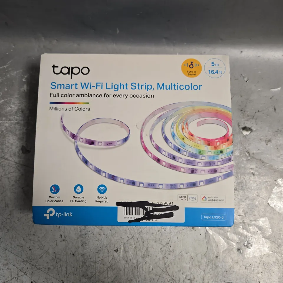 BOXED TAPO SMART WIFI MULTICOLOUR LIGHT STRIP - 5M