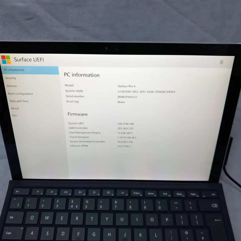 MICROSOFT SURFACE PRO 4 128GB