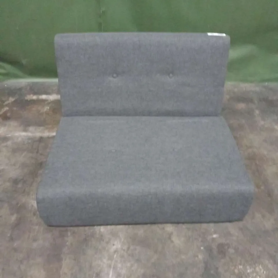 DESIGNER GREY FABRIC FOLD OUT SOFABED