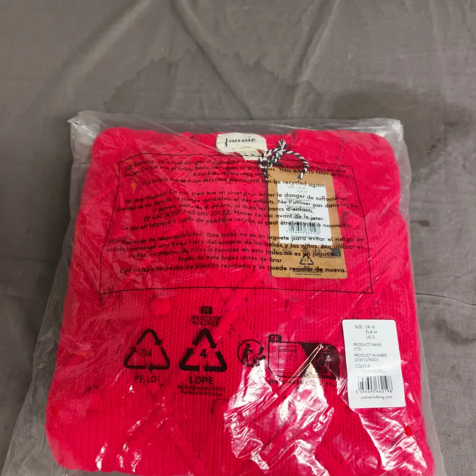 JOANIE – WOMEN’S KNIT TOP, UK M, TOMATO