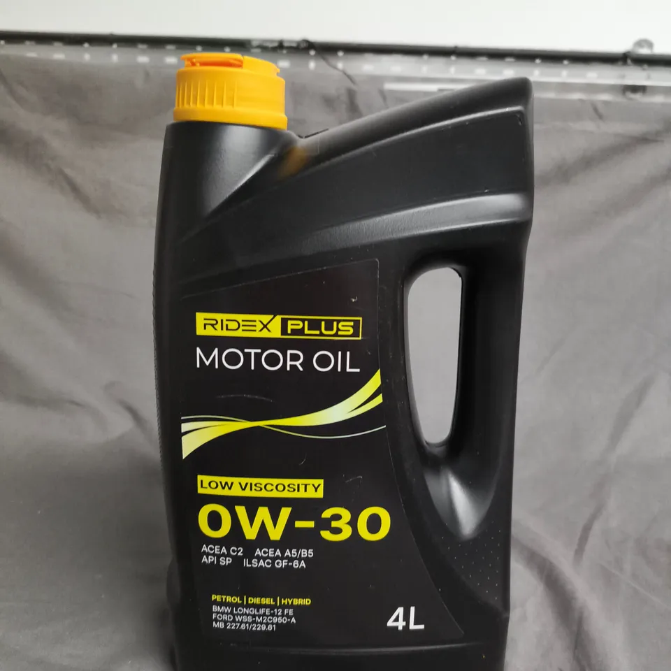 RIDEX PLUS MOTOR OIL 0W-30 LOW VISCOSITY, 4L