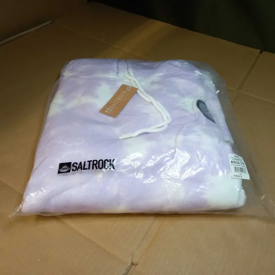 PACKAGED SALTROCK PURPLE TIE DYE CHANGING TOWEL - LARGE