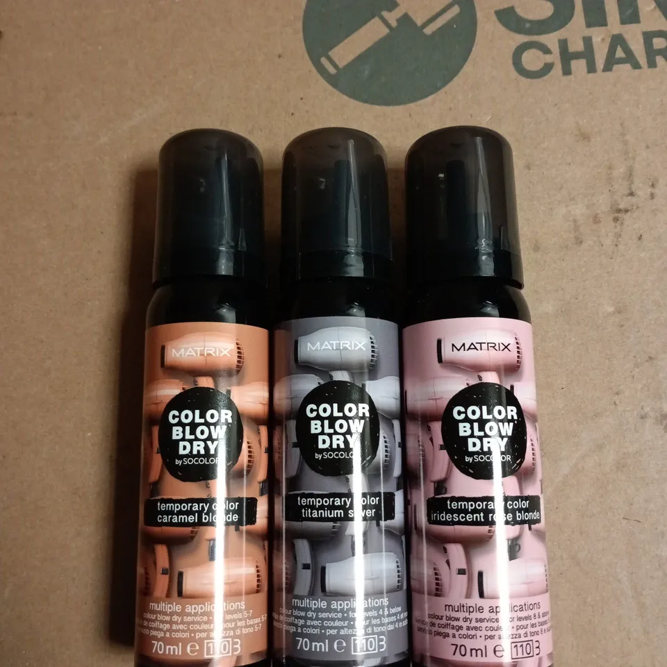 BOX OF APPROXIMATELY 20 ASSORTED MATRIX BLOW DRY TEMP COLOUR 