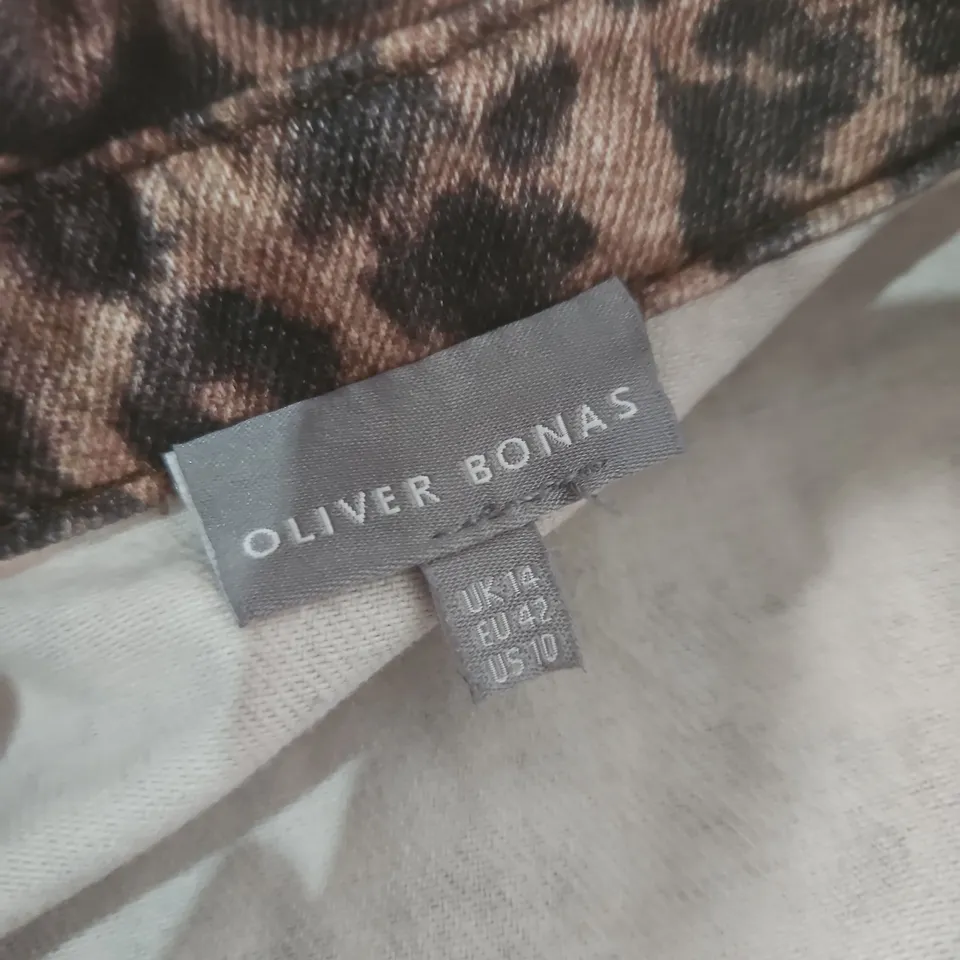 OLIVER BONAS LEOPARD PRINT JUMPSUIT – UK 14 (EU 42) – WOMEN'S CLOTHING