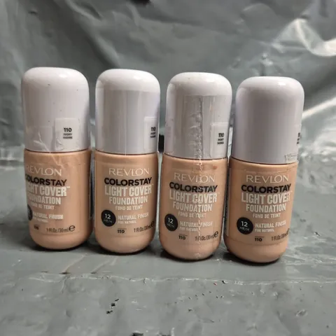 LOT OF APPROXIMATELY 55 REVLON COLOURSTAY LIGHT COVER 30ML FOUNDATIONS - 110 IVORY