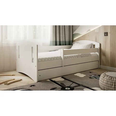 BOXED HERMES DRAWER CONVERTIBLE BED AND MATTRESS (2 BOXES)
