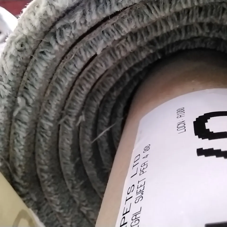 ROLL OF QUALITY TUDOR TWIST REGAL SWEET PEA CARPET APPROXIMATELY 3.9 X 4M