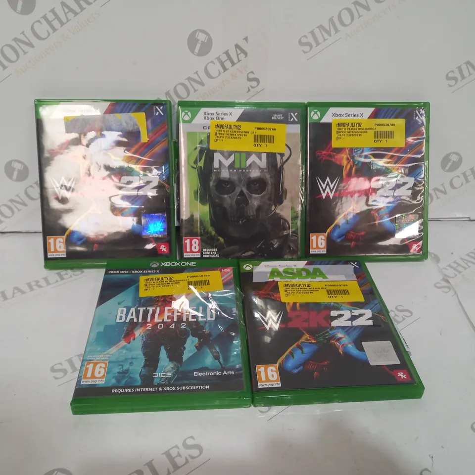 5 ASSORTED XBOX GAMES
