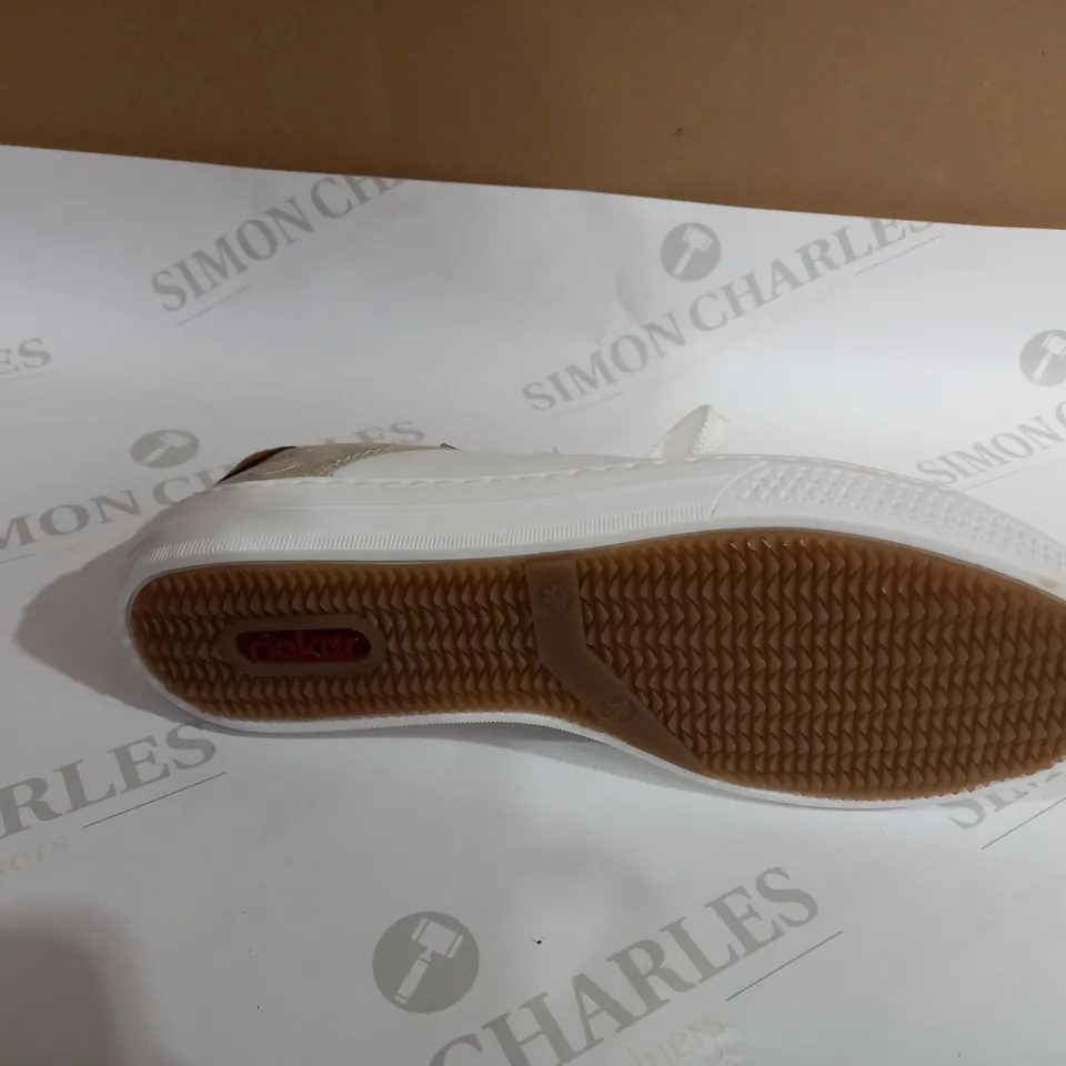 RIEKER WHITE TRAINERS SIZE 6 