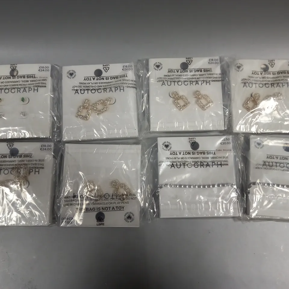 APPROXIMATELY 15 ASSORTED AUTOGRAPH JEWELLERY PRODUCTS IN VARIOUS DESIGNS 