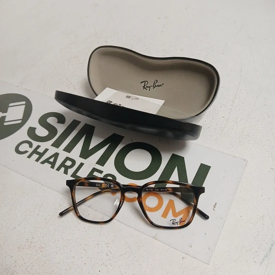 RAY-BAN EYEGLASSES TORTOISOEHHELL FRAME WITH HARD CASE