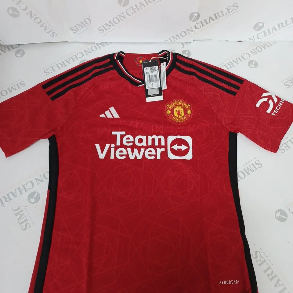 MANCHESTER UNITED FC HOME SHIRT SIZE 11-12 YEARS
