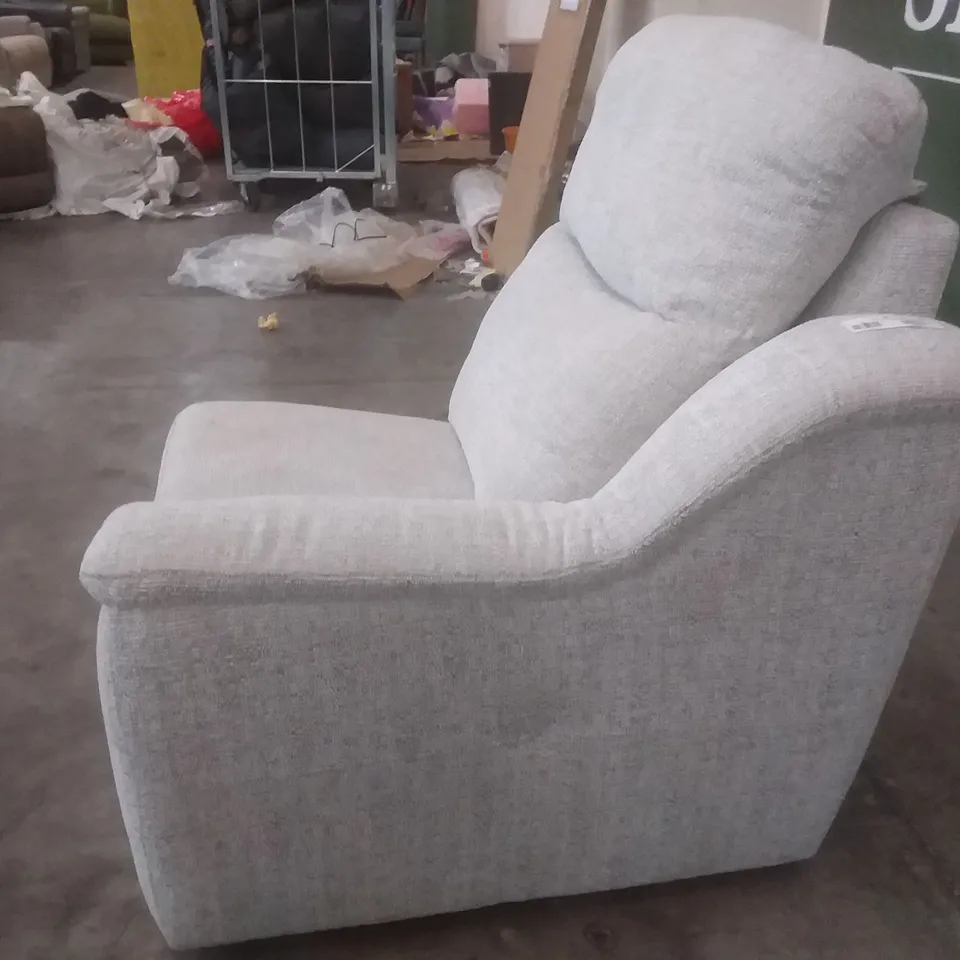 DESIGNER G PLAN FIRTH SMALL RHF UNIT - EIDER GREY FABRIC 