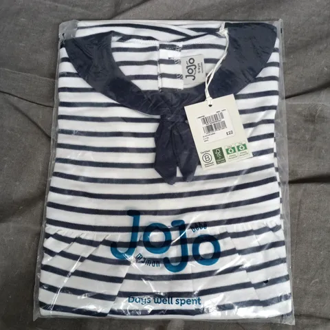 BAGGED JOJO SAILOR DRESS – STRIPED NAVY & WHITE, 5-6 YEARS (GIRLS)