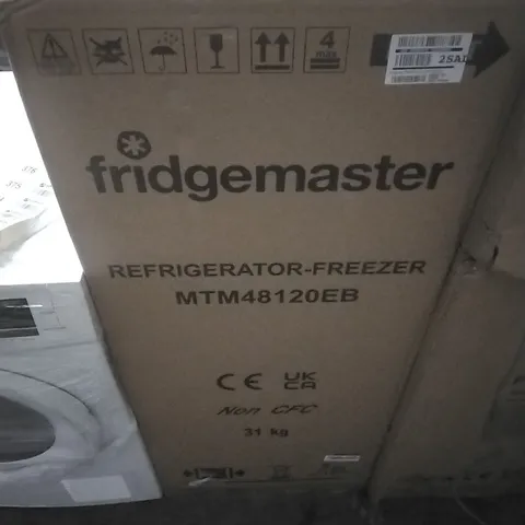 FRIDGEMASTER MTM48120EB 117CM 80/20 SMALL FRIDGE FREEZER - BLACK