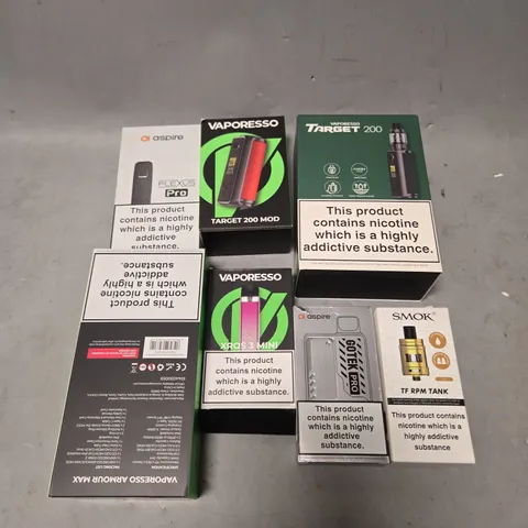 APPROXIMATELY 20 VAPES & E-CIGARETTES TO INCLUDE VAPORESSO, ASPIRE ETC