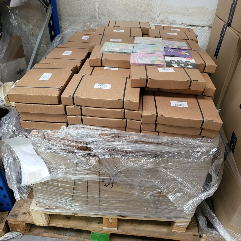 PALLET OF APPROXIMATELY 255 BRAND NEW ROMANCING THE '60S 4 MUSIC CD SETS