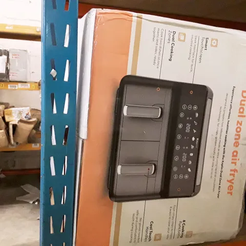 BOXED KEPLIN AIR FRYER WITH DUAL COOKING ZONES BLACK COLOUR