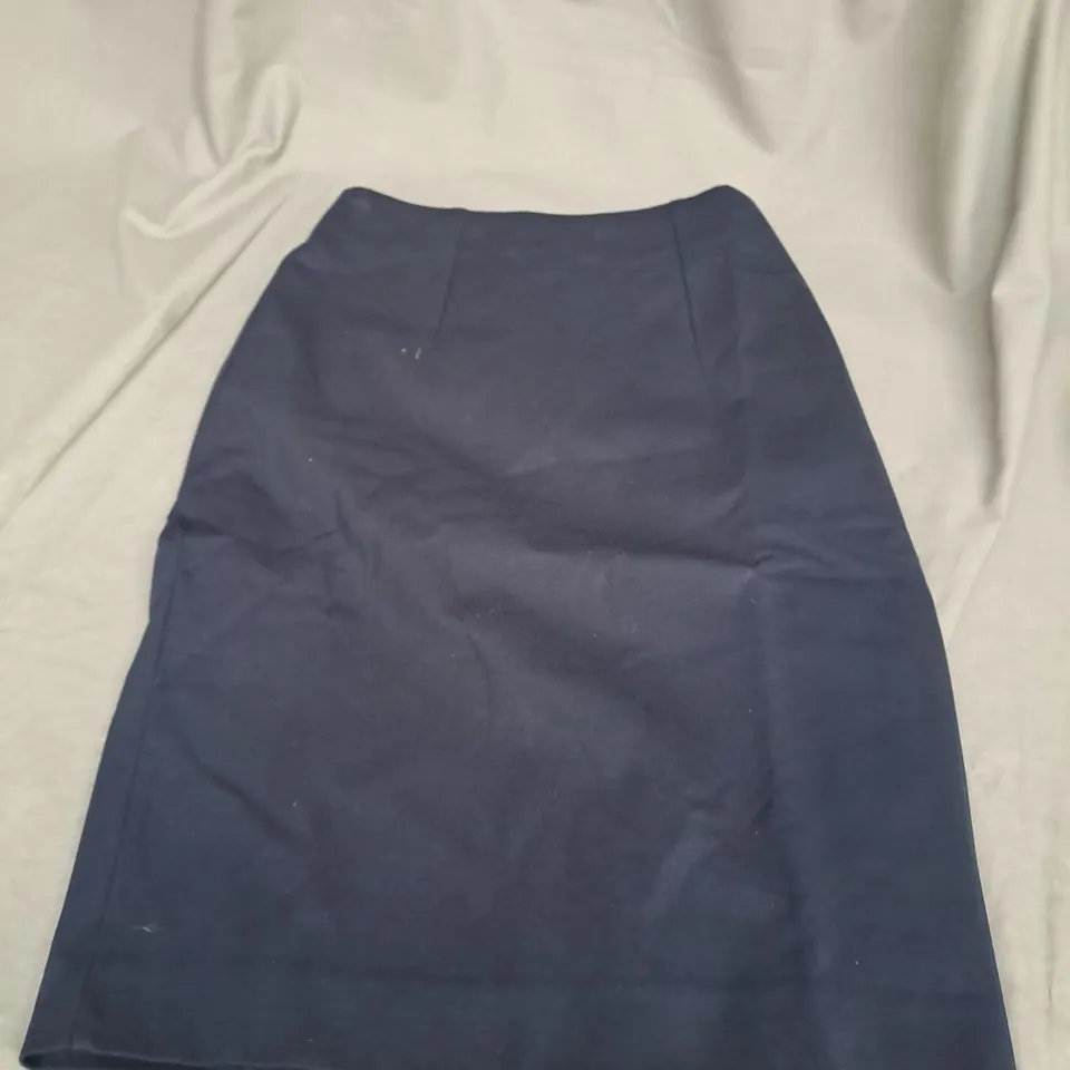 MANGO XS NAVY PENCIL SKIRT 