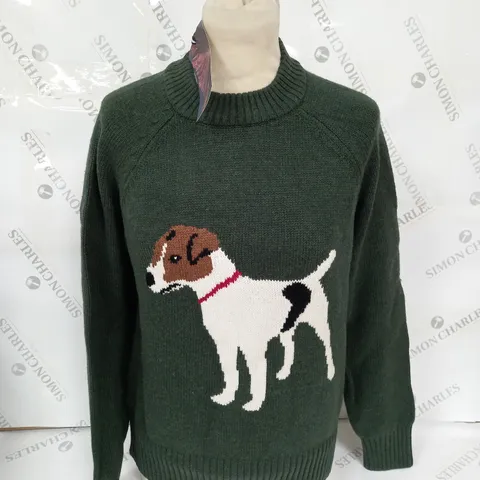 JOULES MARGOT DOG KNITTED JUMPER SIZE 8