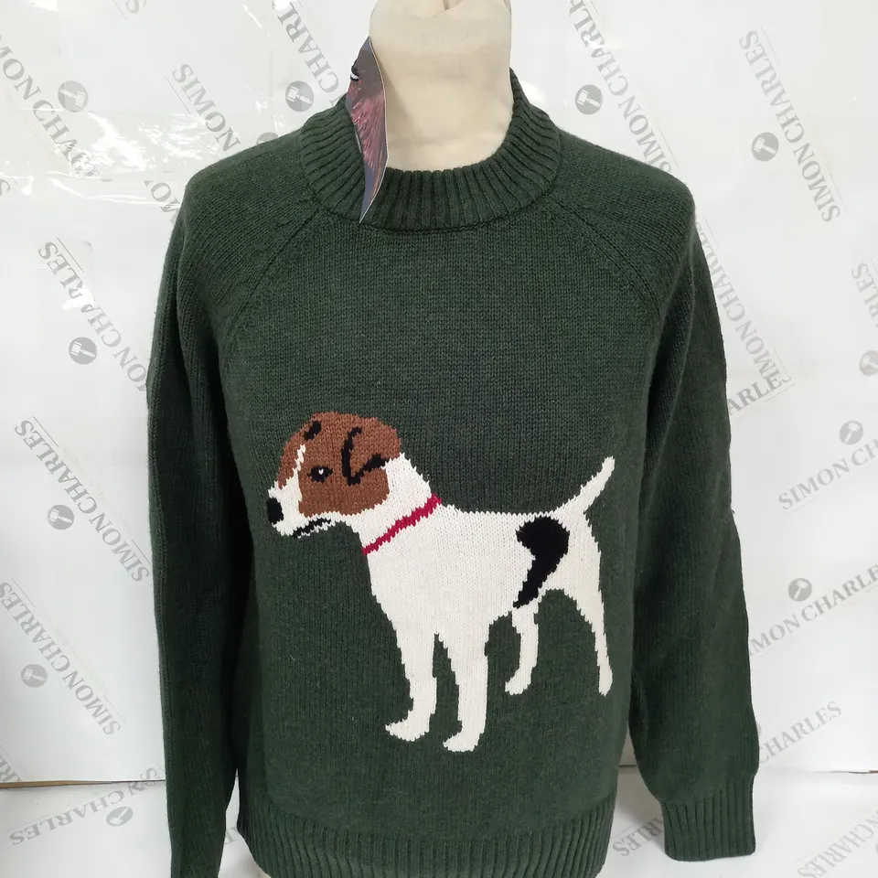 JOULES MARGOT DOG KNITTED JUMPER SIZE 8