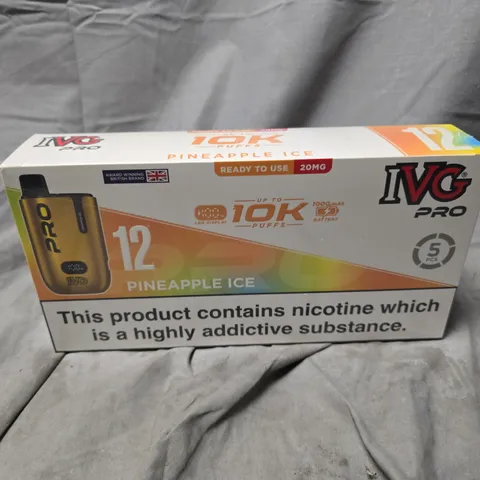 BOXED AND SEALED IVG PRO VAPE KIT MULTIPACK – PINEAPPLE ICE – 5 PCS