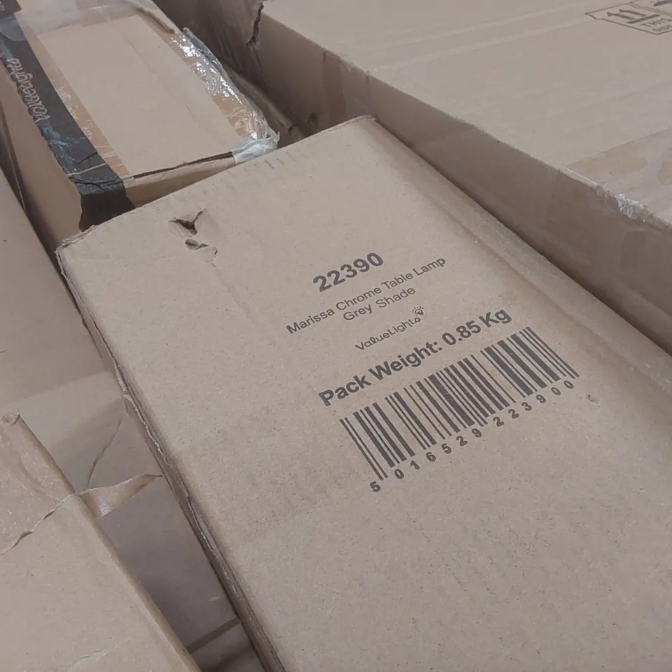 PALLET CONTAINING A VERY LARGE QUANTITY OF ASSORTED DESIGNER LIGHTING PRODUCTS