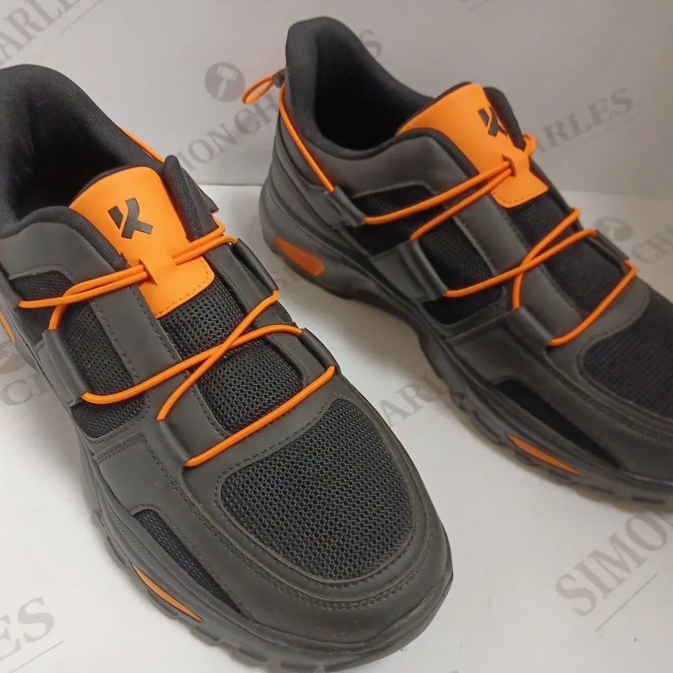 KOI VEGAN UNION ORANGE MEN'S VECTOR TRAINERS - SIZE EU44