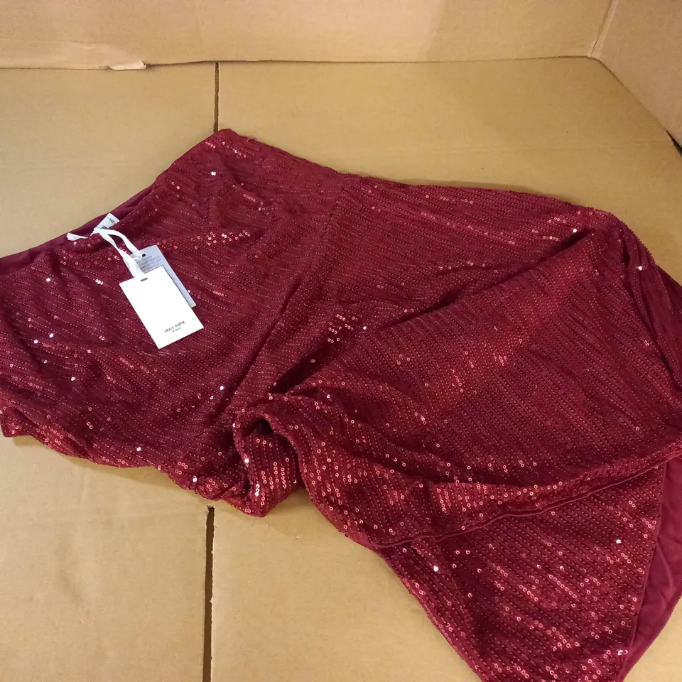 GRACE KARIN SEQUINED MINI ONE SHOULDER MINI DRESS - 2XL