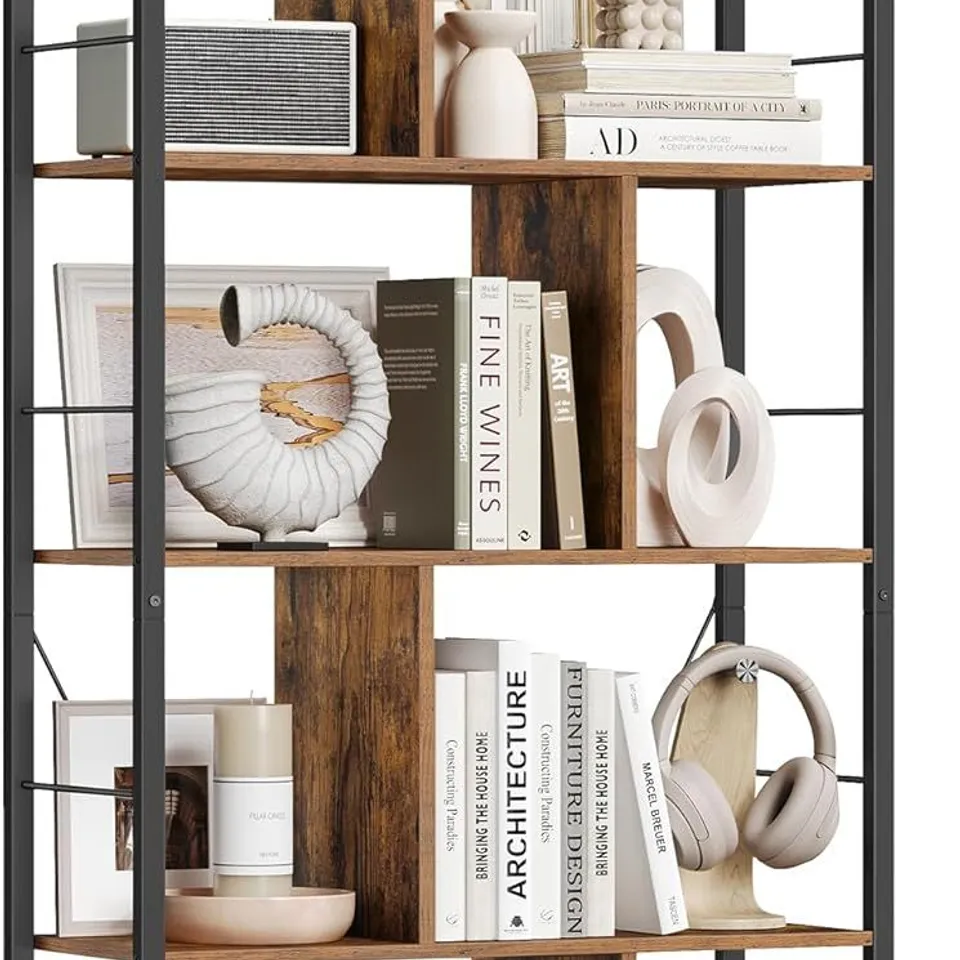 BOXED VASAGLE STORAGE UNIT, BOOKCASE, 5 TIERS