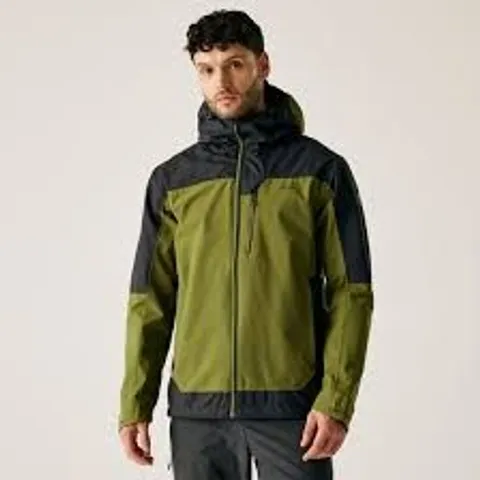 BRAND NEW REGATTA HIGHTON STRETCH JACKET IN GREEN & ASH - UK XXL