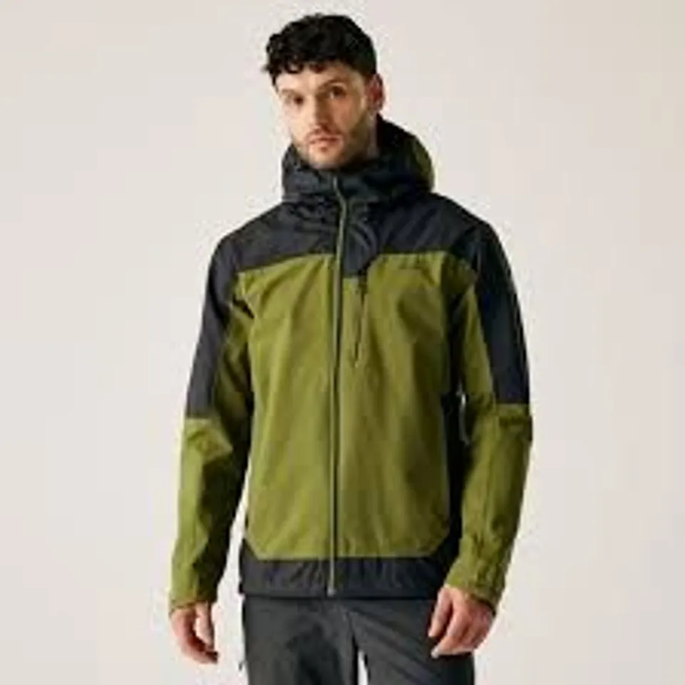 BRAND NEW REGATTA HIGHTON STRETCH JACKET IN GREEN & ASH - UK XXL