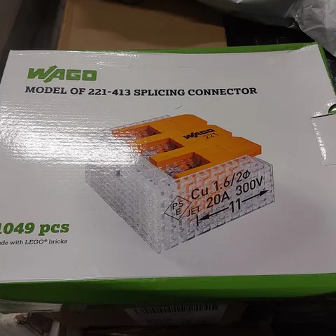 BOXED WAGO MODEL OF 221-413 SPLICING CONNECTOR (1 BOX)