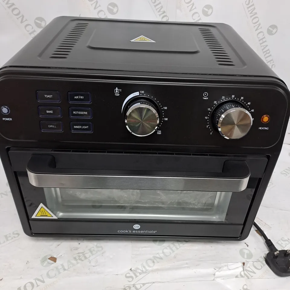 COOK'S ESSENTIAL 21-LITRE AIRFRYER OVEN IN BLACK