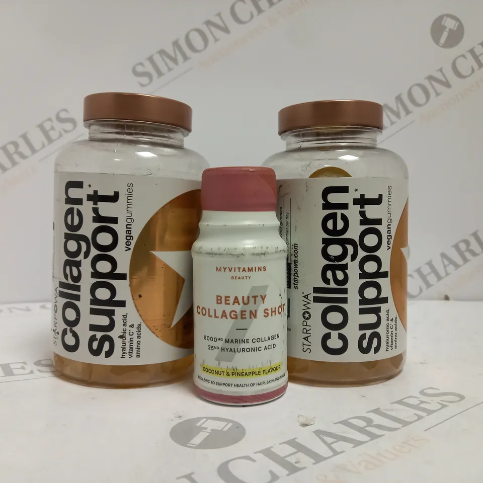 3 X COLLAGEN SUPPORT PRODUCTS TO INCLUDE GUMMIES & DRINK SHOT