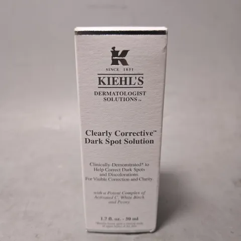 BOXED KIEHLS DERMATOLOGIST SOLUTIONS CLEARLY CORRECTIVE DARK SPOT SOLUTION