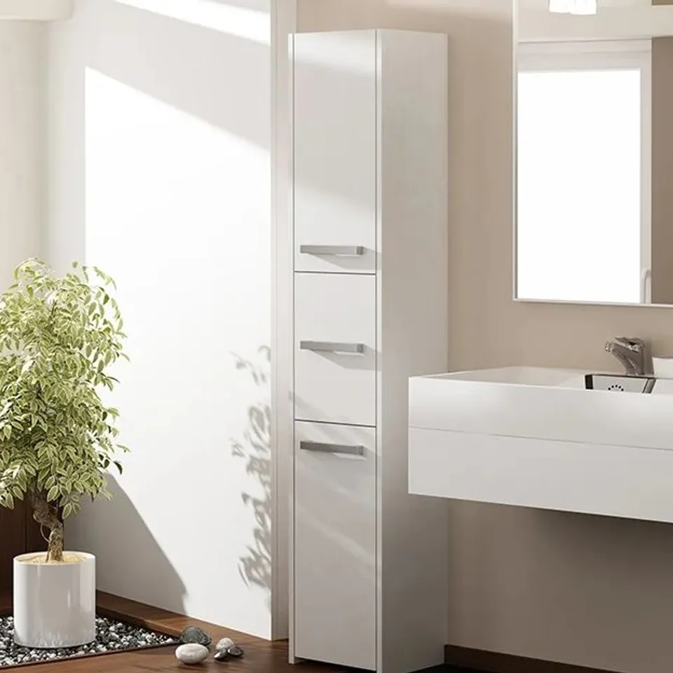 BOXED ALBEE FREESTANDING TALL BATHROOM CABINET