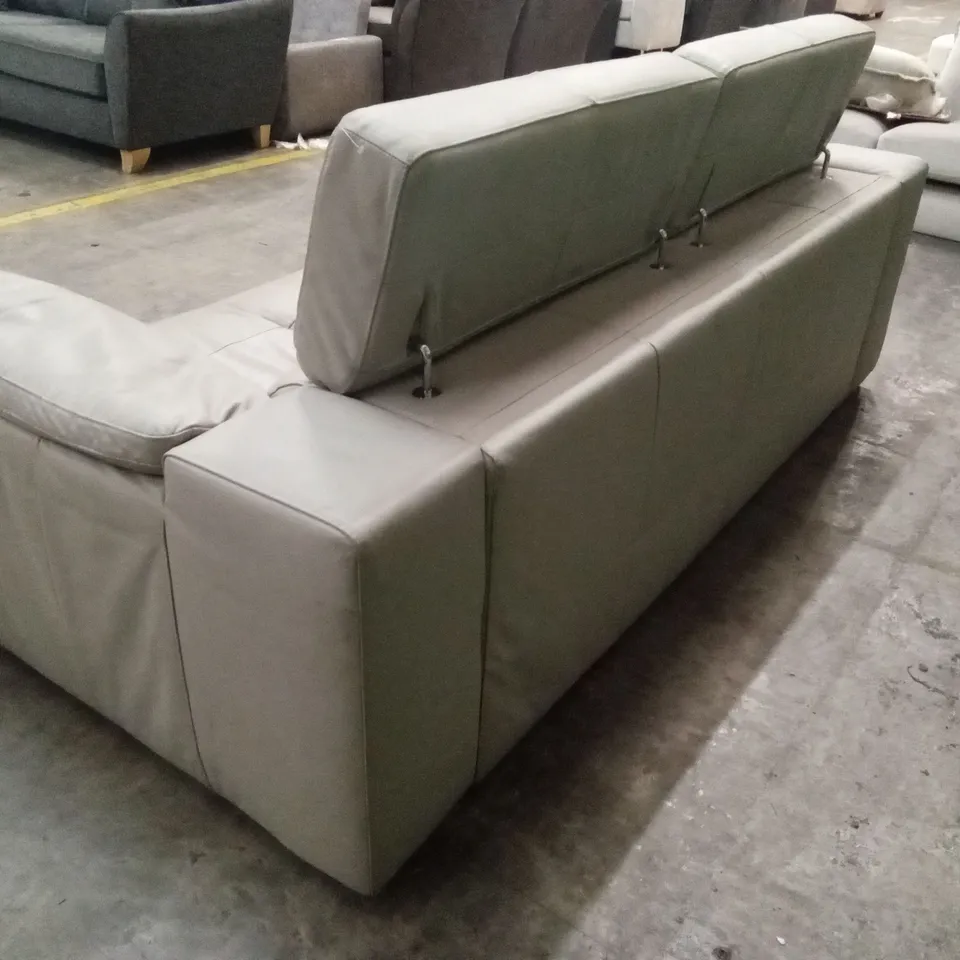 BRADY 100% PREMIUM LEATHER 3 SEATER SOFA RRP £1149