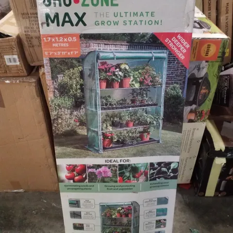 BOXED SMART GARDEN GROZONE MAX 4 TIER GREENHOUSE