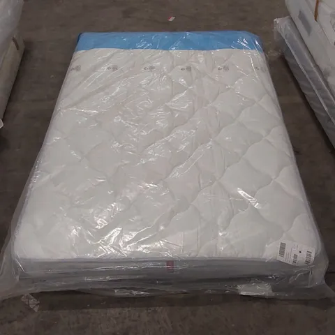 BAGGED DESIGNER DOUBLE 135cm AIRSPRUNG LUXURY QUILTED MEDIUM MATTRESS