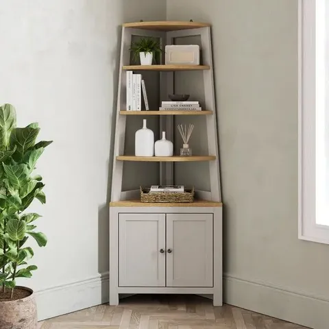 BOXED OLNEY CORNER STORAGE LADDER - STONE (1 BOX)