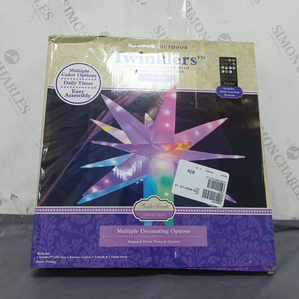 BOXED PACIFIC ACCENTS STAR BURST LIGHT