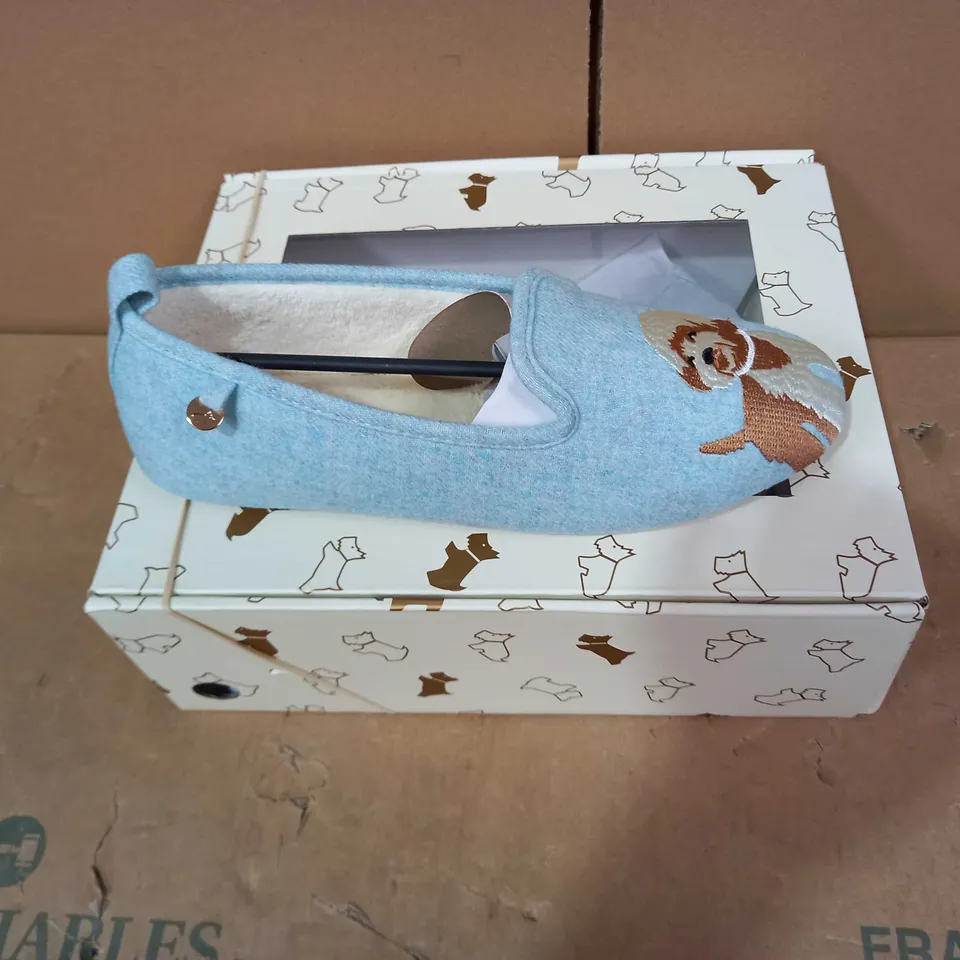 BOXED PAIR OF RADLEY LONDON SLIPPERS - SIZE 7