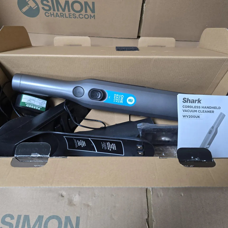 SHARK CORDLESS HANDHELD VACUUM CLEANER WW200UK – BOXED