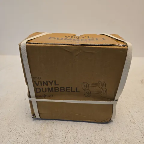 VINYL DUMBBELL – 2KG GYM SET (BOXED)