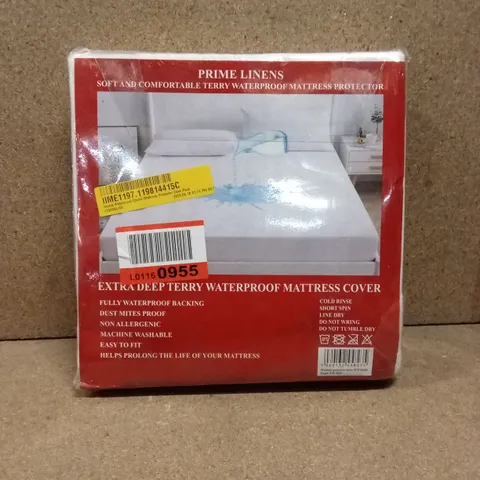 BAGGED HESTIA WATERPROOF ELASTIC MATTRESS PROTECTOR - SINGLE SIZE