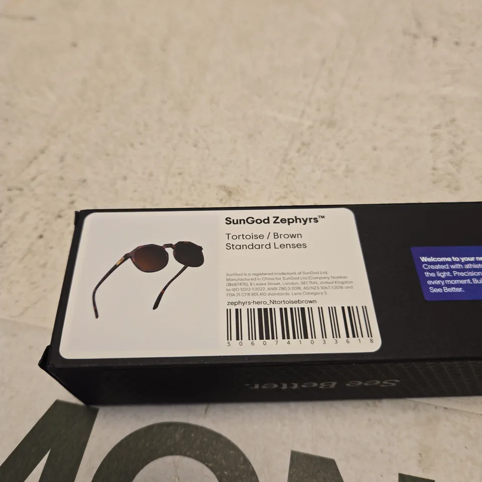 SUNGOD ZEPHYRS SUNGLASSES – TORTOISE BROWN FRAME, STANDARD LENSES 